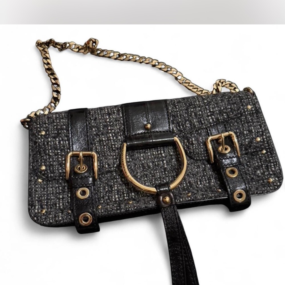 Elegant Black and Gold Women's Bag